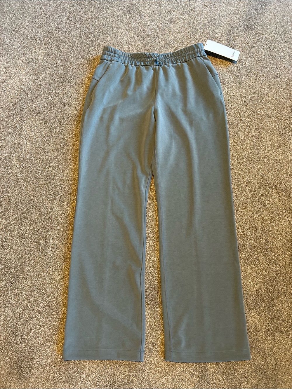 Women’s Relaxed Fit Elastic Waist Pants - Slate Green